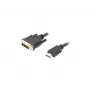 Videokaabli adapter LANBERG HDMI Type A (isa) DVI-D (isa), 1,8 m, must, max eraldusvõime 1920x1200