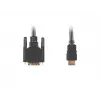Videokaabli adapter LANBERG HDMI Type A (isa) DVI-D (isa), 1,8 m, must, max eraldusvõime 1920x1200