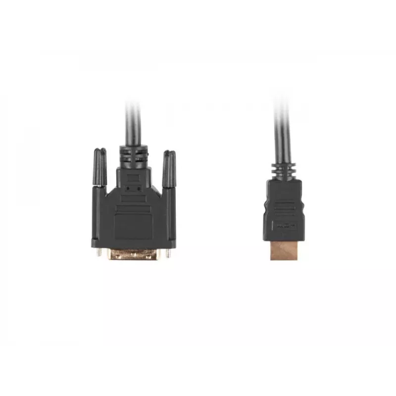 Videokaabli adapter LANBERG HDMI Type A (isa) DVI-D (isa), 1,8 m, must, max eraldusvõime 1920x1200