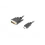 LANBERG Hdmi(m)->DVI-d(m)(24+1) kaabel Dual Link With Gold-plated 4k Pistikud - 1.8m Must
