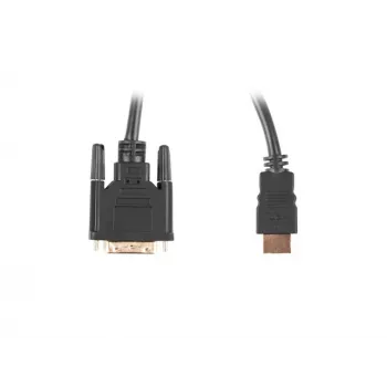 LANBERG Hdmi(m)->DVI-d(m)(24+1) kaabel Dual Link With Gold-plated 4k Pistikud - 3m Must
