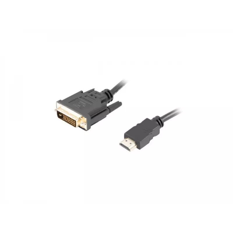 LANBERG Hdmi(m)->DVI-d(m)(24+1) kaabel Dual Link With Gold-plated 4k Pistikud - 3m Must