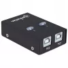 USB-jagamis lüliti MANHATTAN 162005, USB 2.0 Type-B, 2 porti, 480 Mbps, 1,5 m kaabel, valge
