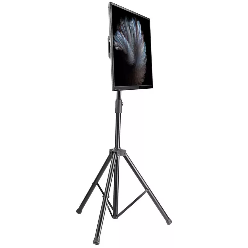 Manhattan Tripod Floor Mount for TV & Monitors, Stand Assembly, For screens: 37 inch to 65 inch, VESA compatibility: all between 200x200 to 600x400mm - check the dimensions of the four mounting holes on back of screen to ensure it fits, Max 35kg, Must, LFD, Bracket