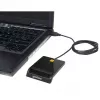 Kontaktkiipkaardilugeja MANHATTAN 102049 — USB 2.0, kaabel 1,05 m, must, ABS korpus