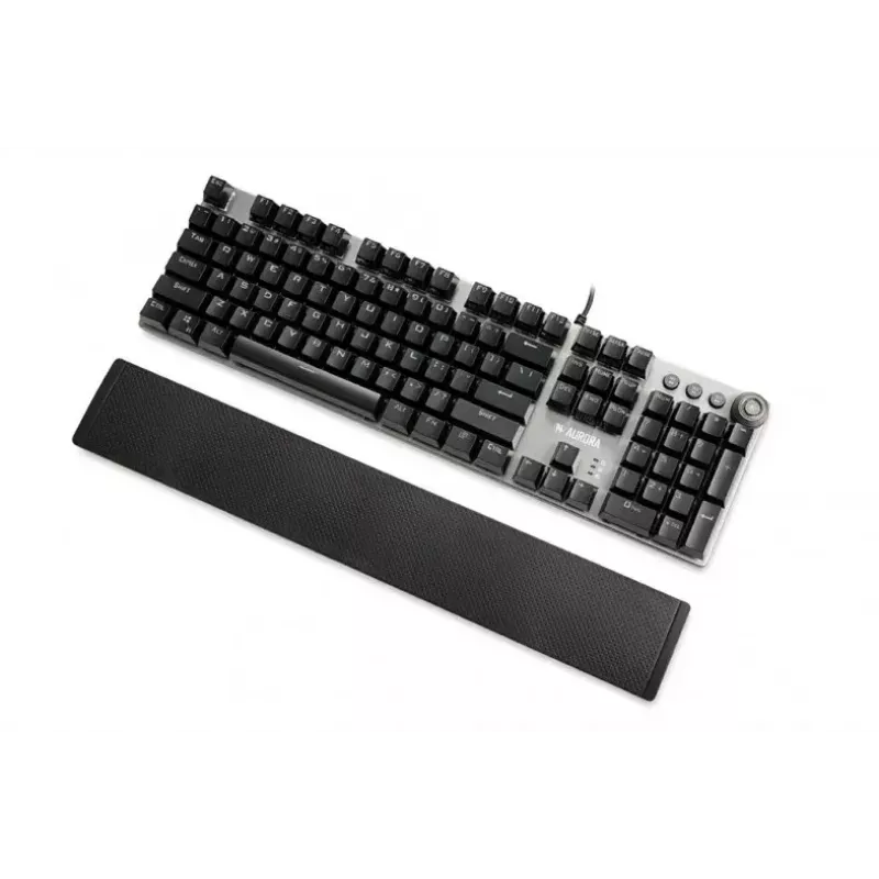 Juhtmega mehaaniline mänguklaviatuur IBOX AURORA K-4 — QWERTY, 108 klahvi, reguleeritav LED-taustvalgustus, veekindel, USB, 1,6 m kaabel