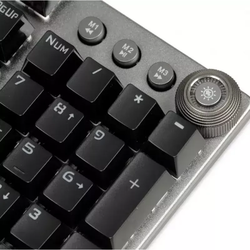 Juhtmega mehaaniline mänguklaviatuur IBOX AURORA K-4 — QWERTY, 108 klahvi, reguleeritav LED-taustvalgustus, veekindel, USB, 1,6 m kaabel