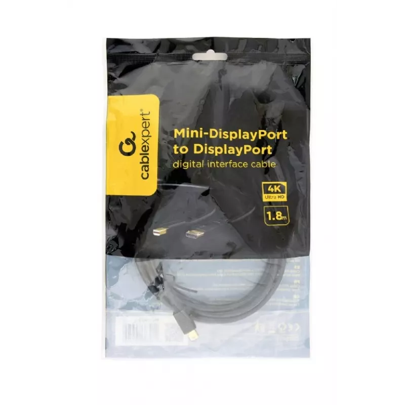 GEMBIRD Mini DisplayPort–DisplayPort digitaalse liidese kaabel 2,0 m – must