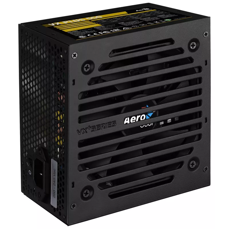 Aerocool VX PLUS 650 toiteplokk 650 W 20+4 pin ATX ATX Must