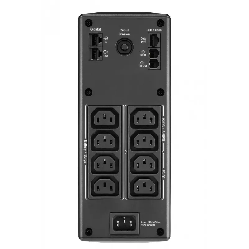 APC Back-UPS Pro, 1300VA/780W, Tower, 230V, 8x IEC C13 pistikupesa, AVR, LCD, kasutaja vahetatav aku