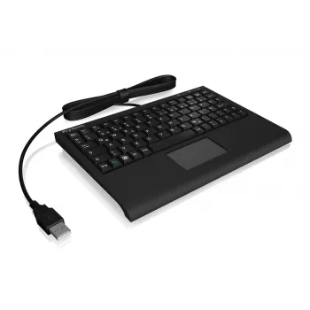KeySonic ACK-3410 (US) klaviatuur Kontor USB US inglise Must