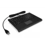 KeySonic ACK-3410 (US) klaviatuur Kontor USB US inglise Must
