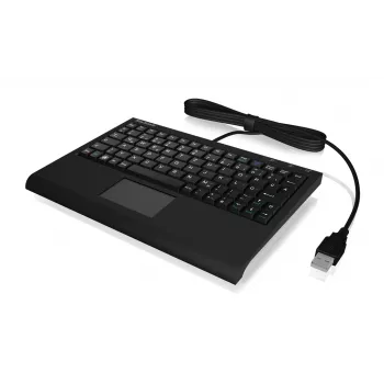 KeySonic ACK-3410 (US) klaviatuur Kontor USB US inglise Must