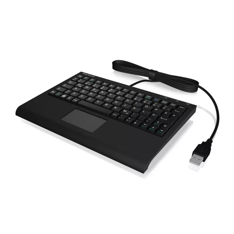 KeySonic ACK-3410 (US) klaviatuur Kontor USB US inglise Must