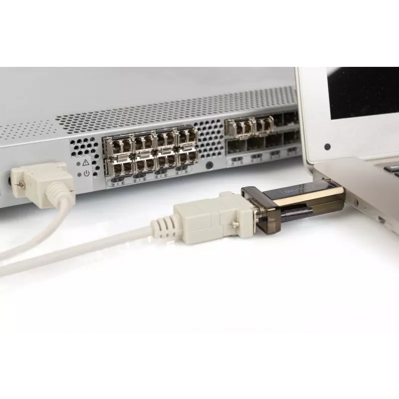 DIGITUS USB 2.0 jadamuundur, DSUB 9M kaasas USB A kaabel 80cm