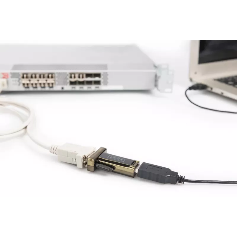 DIGITUS USB 2.0 jadamuundur, DSUB 9M kaasas USB A kaabel 80cm