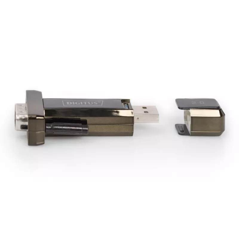 DIGITUS USB 2.0 jadamuundur, DSUB 9M kaasas USB A kaabel 80cm