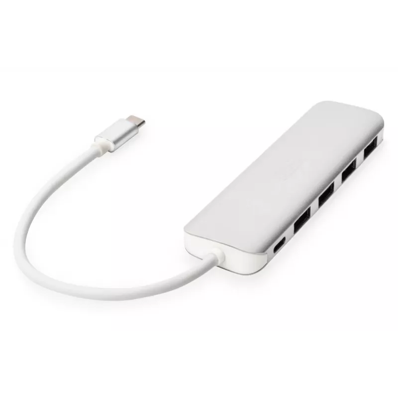 DIGITUS USB-C HUB 4-Port PD 4x USB 3.0, 1x PD Charging, hall