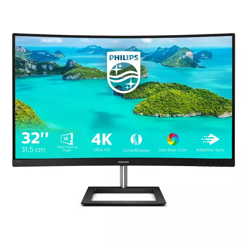 Philips E Line 328E1CA/00 arvutimonitor 80 cm (31,5 tolli) 3840 x 2160 pikslit 4K Ultra HD LCD must
