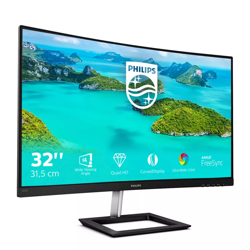 Philips E Line 325E1C/00 arvutimonitor 80 cm (31,5 tolli) 2560 x 1440 pikslit Quad HD LCD must