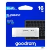 USB-mälupulk GOODRAM UME2 16 GB USB Type-A 2.0, valge, 20 MB/s lugemine, 5 MB/s kirjutamine