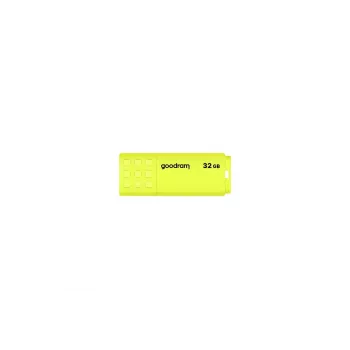 USB-mälupulk GOODRAM UME2 32 GB USB tüüp-A 2.0, lugemine 20 MB/s, kirjutamine 5 MB/s, kollane
