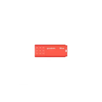USB-mälupulk GOODRAM UME3 16 GB USB Type-A 3.2 Gen 1 (oranž), 60/20 MB/s, korgita plastkorpus