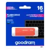 USB-mälupulk GOODRAM UME3 16 GB USB Type-A 3.2 Gen 1 (oranž), 60/20 MB/s, korgita plastkorpus