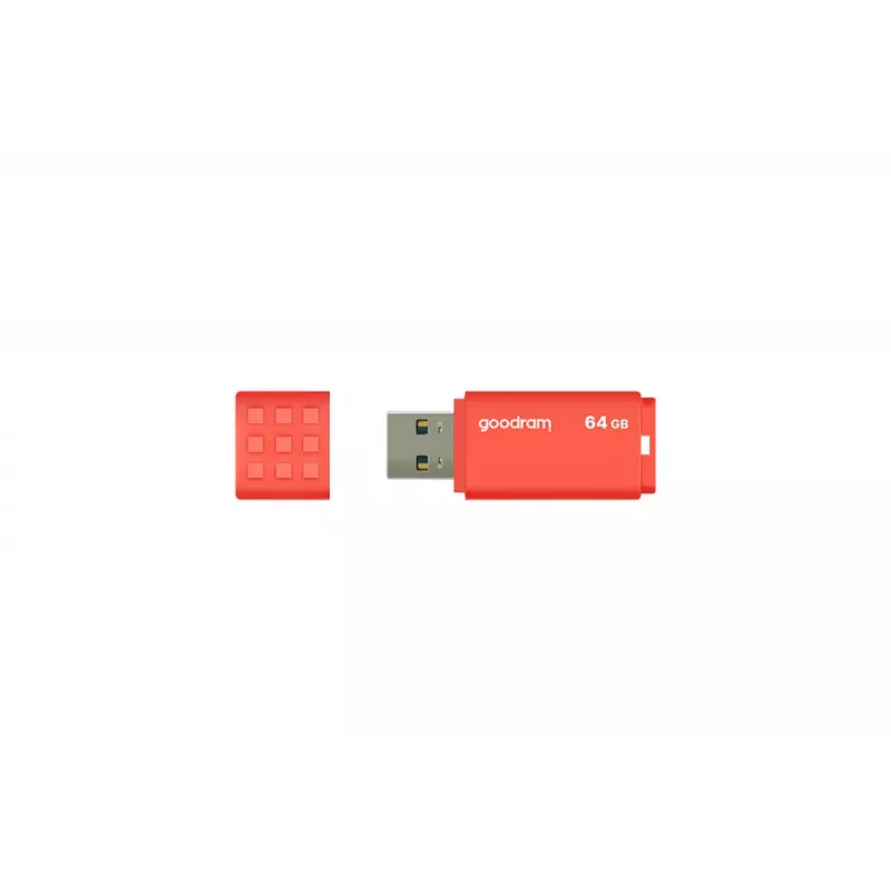 USB-mälupulk GOODRAM UME3 64GB USB Type-A 3.2 Gen 1, oranž, 60MB/s lugemine, 20MB/s kirjutamine