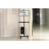 DIGITUS mobiilne tööjaam (monitorikinnitus, arvutihoidik) max 8 kg koormus, 32-tolline ekraan – must