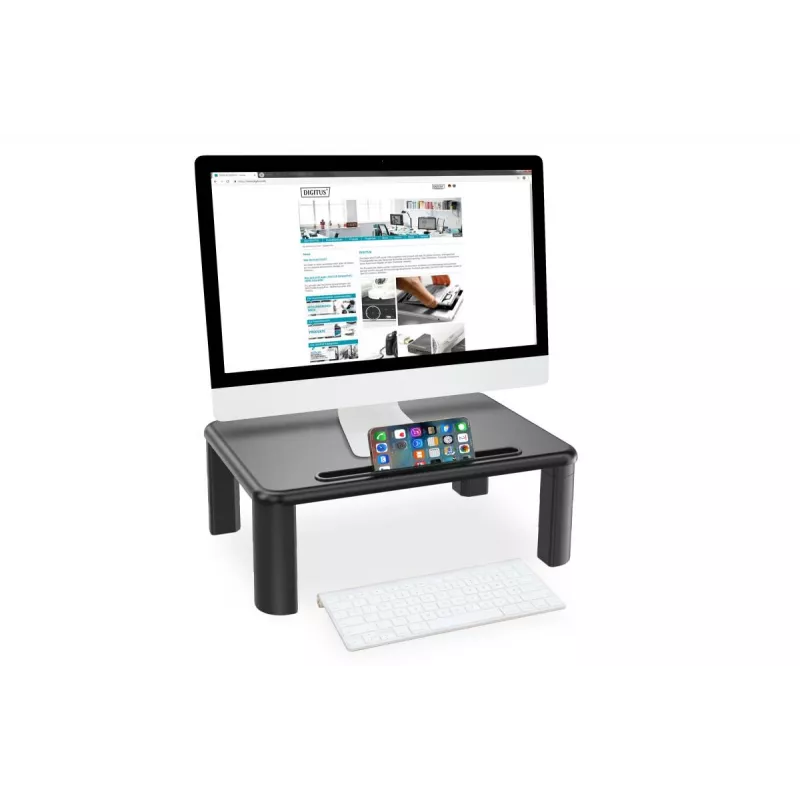 DIGITUS Reguleeritav laua pealispinna monitoritõstuk 400x280x143mm; maksimaalne koormus kuni 10kg