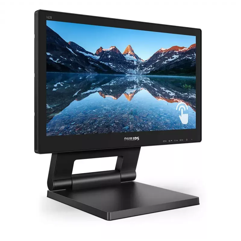 Philips 162B9T/00 arvutimonitor 39,6 cm (15,6 tolli) 1366 x 768 pikslit HD LCD puuteekraan Must
