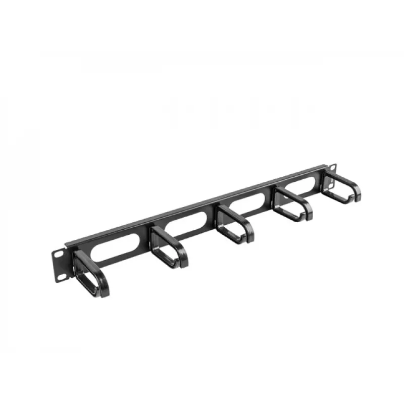 Kaablihalduspaneel LANBERG AK-1205-B, 1U metallist, 19 tolli (482,6 mm) laius, 80 mm sügavus, must