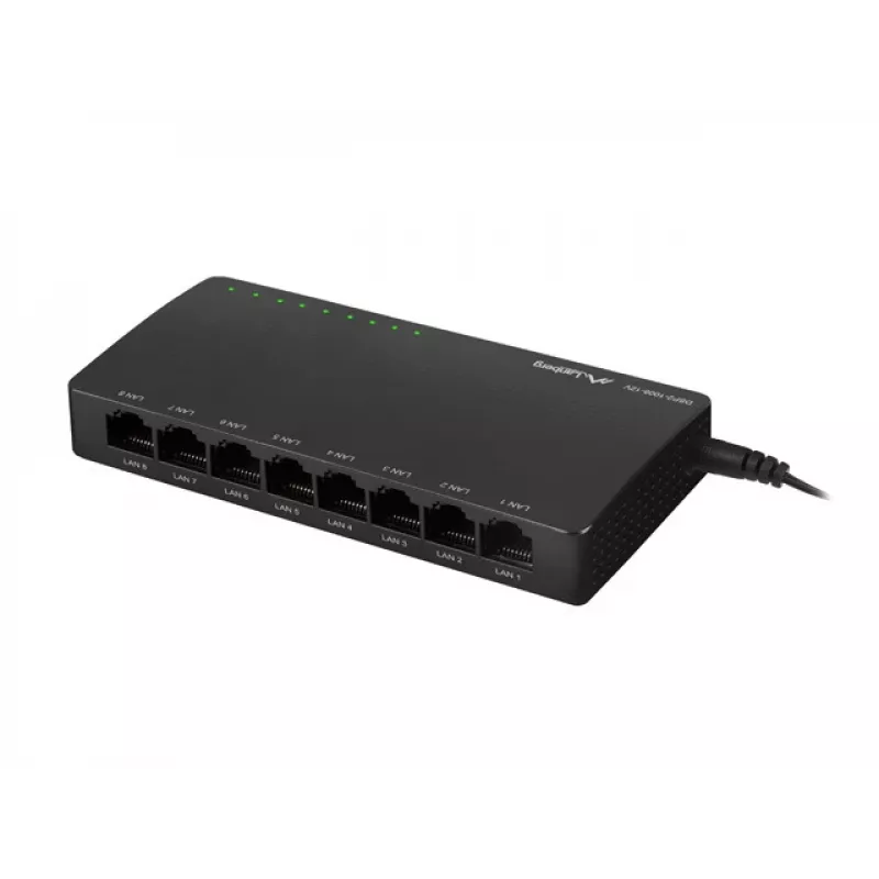 LANBERG Switch Dsp2-1008-12v 8x 1gb/s Unmanaged Gigabit Ethernet Desktop 12v