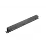 Rack kaabel management panel LANBERG AK-1201-B — 1U metal, 19 inch (48.3 cm), depth 67.5 mm, Must