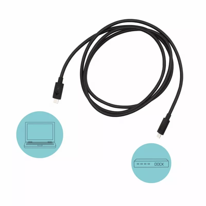 i-tec Thunderbolt 3 – Class kaabel, 40 Gbps, 100W toiteedastus, USB-C-ühilduv, 150 cm