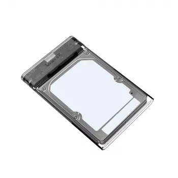 Unitek HDD/SSD korpus S1103A läbipaistev 2,5-tollistele SATA III ketastele, USB 3.1 Gen 1 (Micro-USB B)