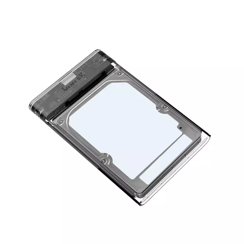 Unitek HDD/SSD korpus S1103A läbipaistev 2,5-tollistele SATA III ketastele, USB 3.1 Gen 1 (Micro-USB B)