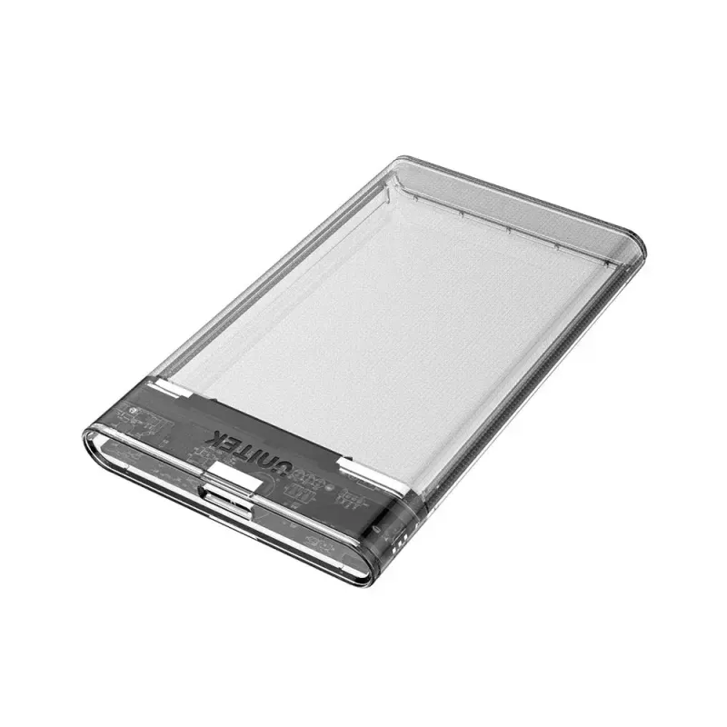 Unitek HDD/SSD korpus S1103A läbipaistev 2,5-tollistele SATA III ketastele, USB 3.1 Gen 1 (Micro-USB B)