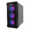 GENESIS Irid 503 ARGB Micro Tower Must, Läbipaistev
