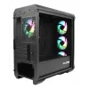 GENESIS Irid 503 ARGB Micro Tower Must, Läbipaistev