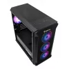 GENESIS Irid 503 ARGB Micro Tower Must, Läbipaistev