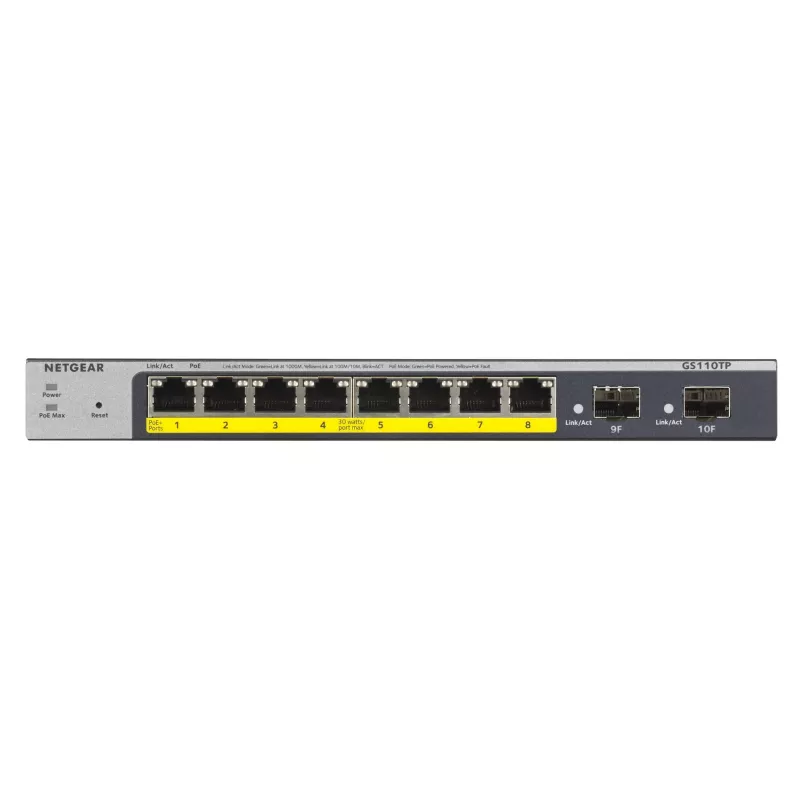 NETGEAR GS110TP Hallatav L2/L3/L4 Gigabit Ethernet (10/100/1000) Power over Ethernet (PoE) Hall