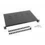 LANBERG Fikseeritud riiul - 19 tolli 1U/483x300 mm, maksimaalne kandevõime kuni 25 kg, must