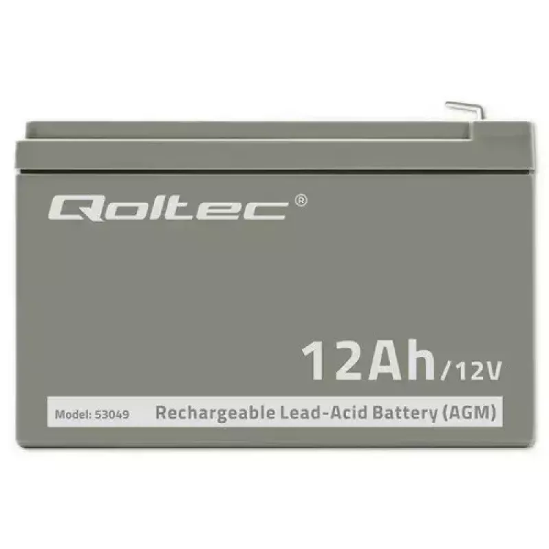 UPS-i aku QOLTEC 53049, VRLA AGM 12 V 12 Ah, hall, 150×98×95 mm