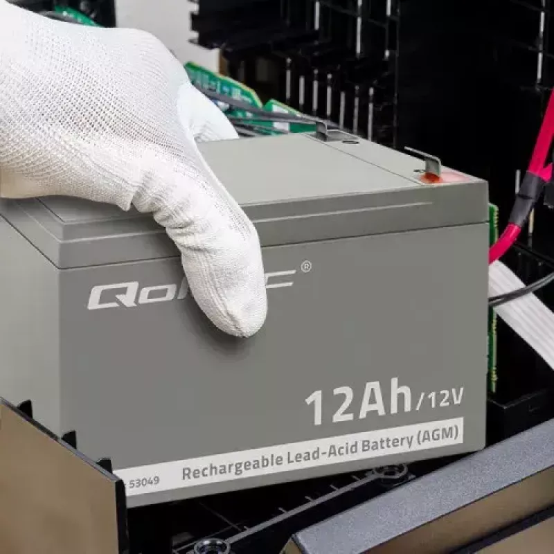 UPS-i aku QOLTEC 53049, VRLA AGM 12 V 12 Ah, hall, 150×98×95 mm