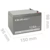 UPS-i aku QOLTEC 53049, VRLA AGM 12 V 12 Ah, hall, 150×98×95 mm