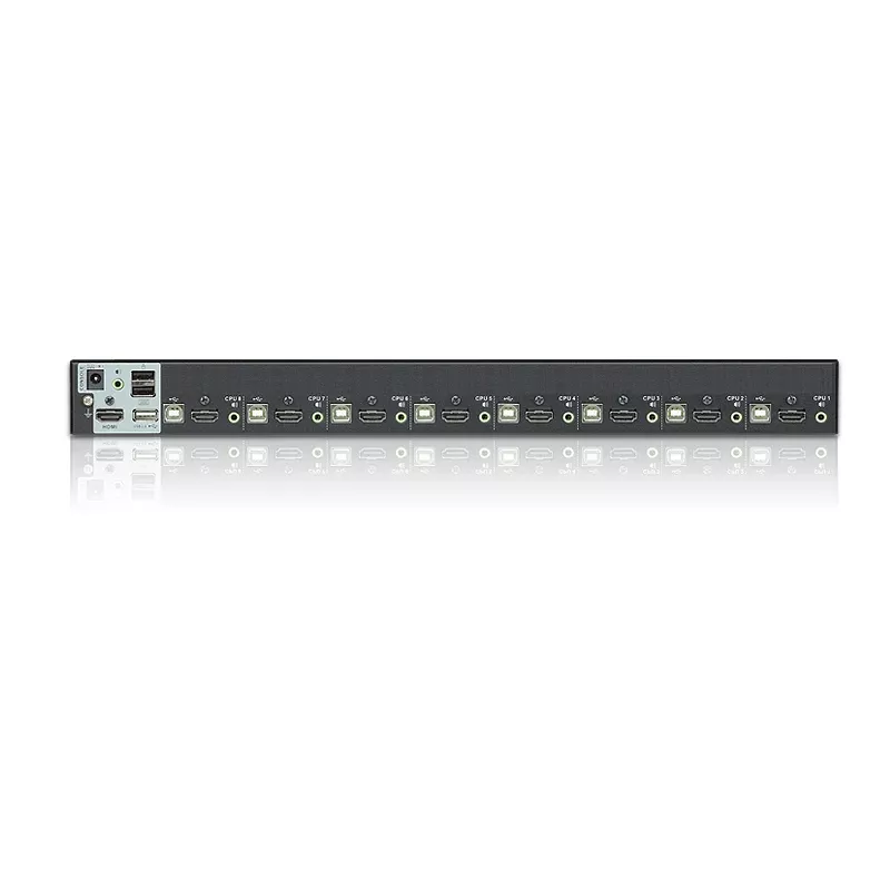 ATEN 8-pordiline USB - HDMI KVM-lüliti USB-perifeeriapordiga, 1920 x 1200 pikslit, WUXGA, 8,56 W, must