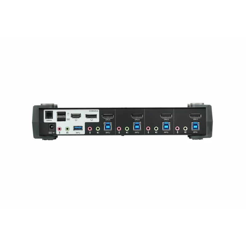 ATEN 4-pordiline USB 3.0 4K DisplayPort MST KVMP lüliti, 4096 x 2160 pikslit, 4K Ultra HD, 4.89 W, must