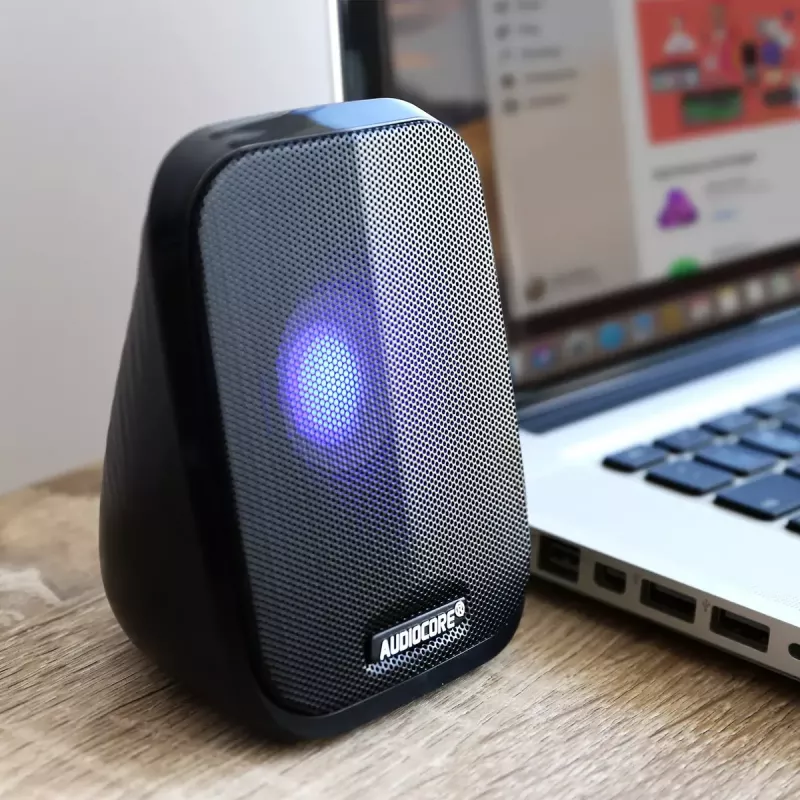 Kõlar Audiocore AC835 juhtmega 2.0 6 W USB must lauakõlarid